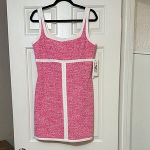 Le Lis Pink and White Mini Dress